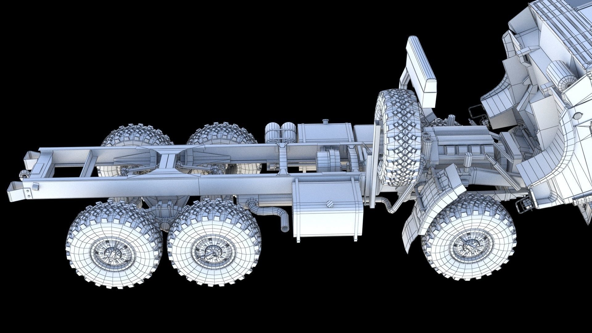 Kamaz 5350 General utility truck 3D model_32