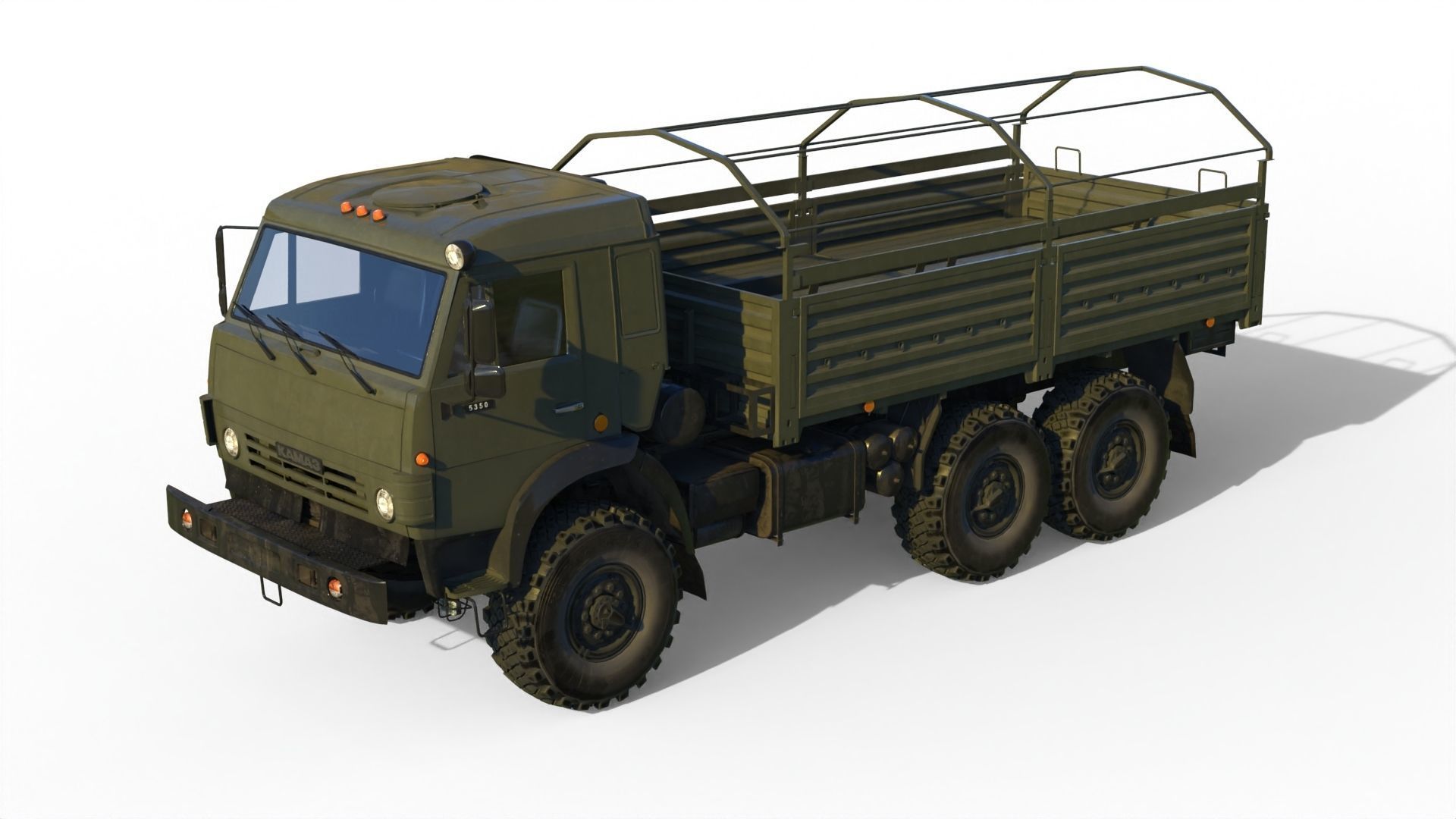 Kamaz 5350 General utility truck 3D model_22