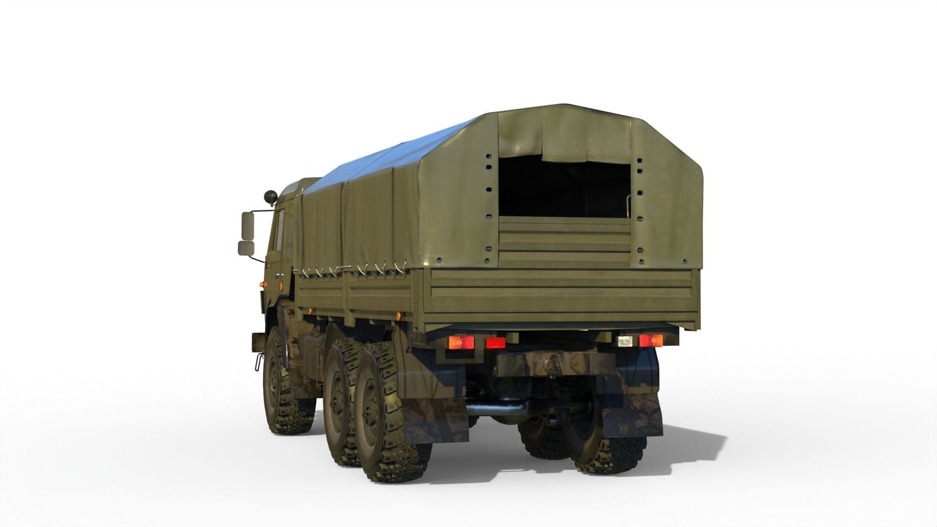 Kamaz 5350 General utility truck 3D model_16