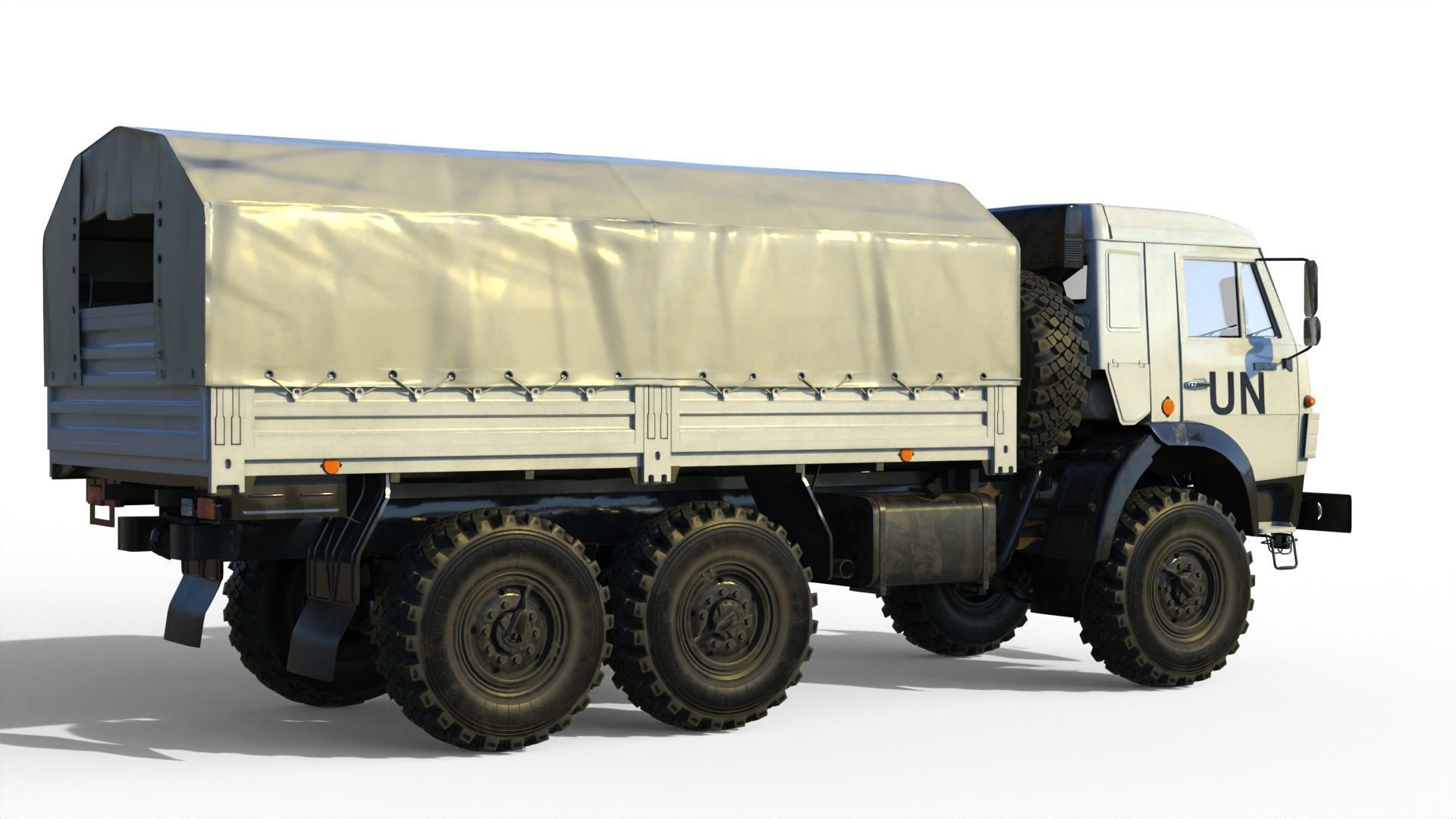 Kamaz 5350 General utility truck 3D model_14