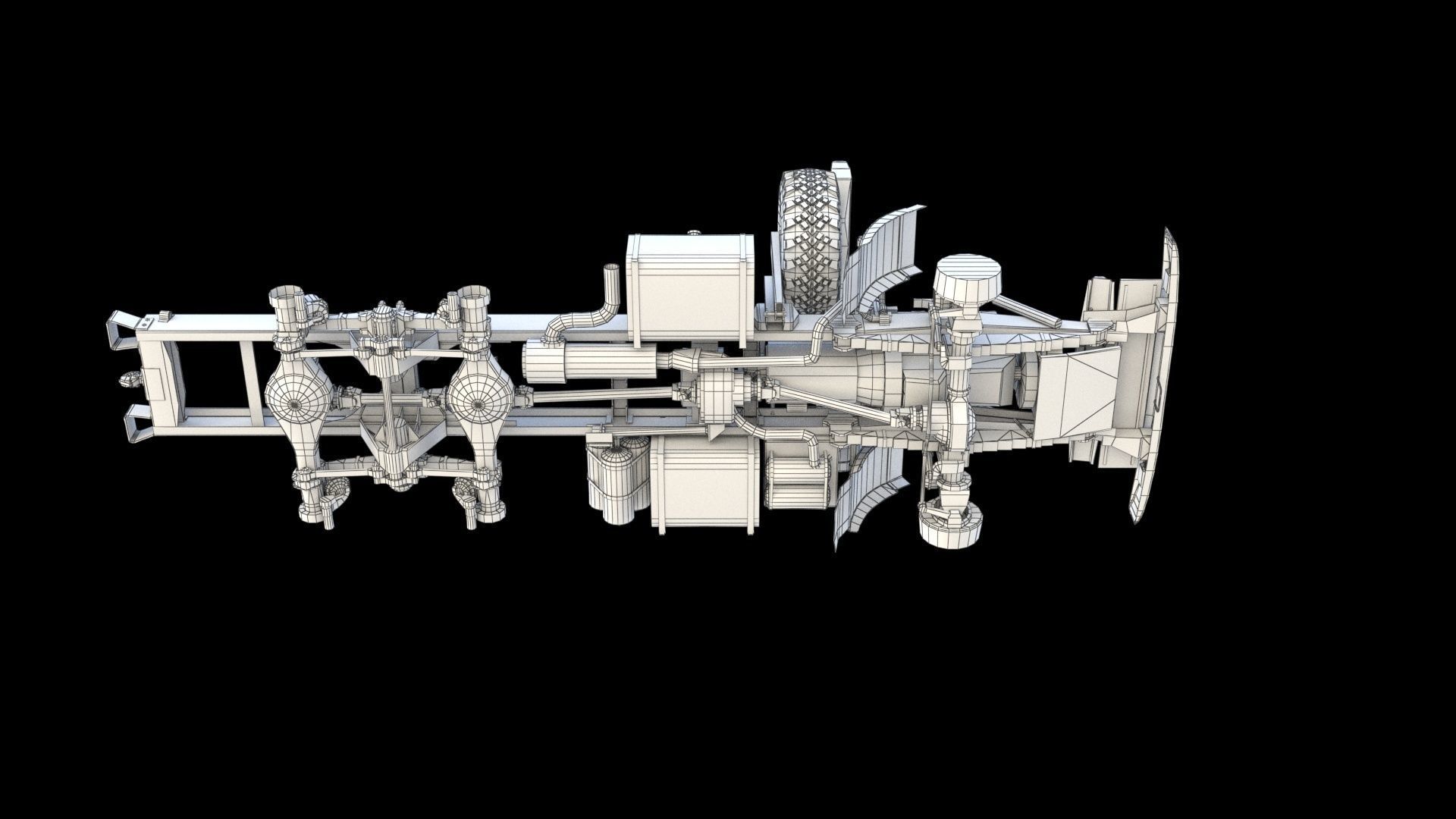 Kamaz 5350 General utility truck 3D model_33