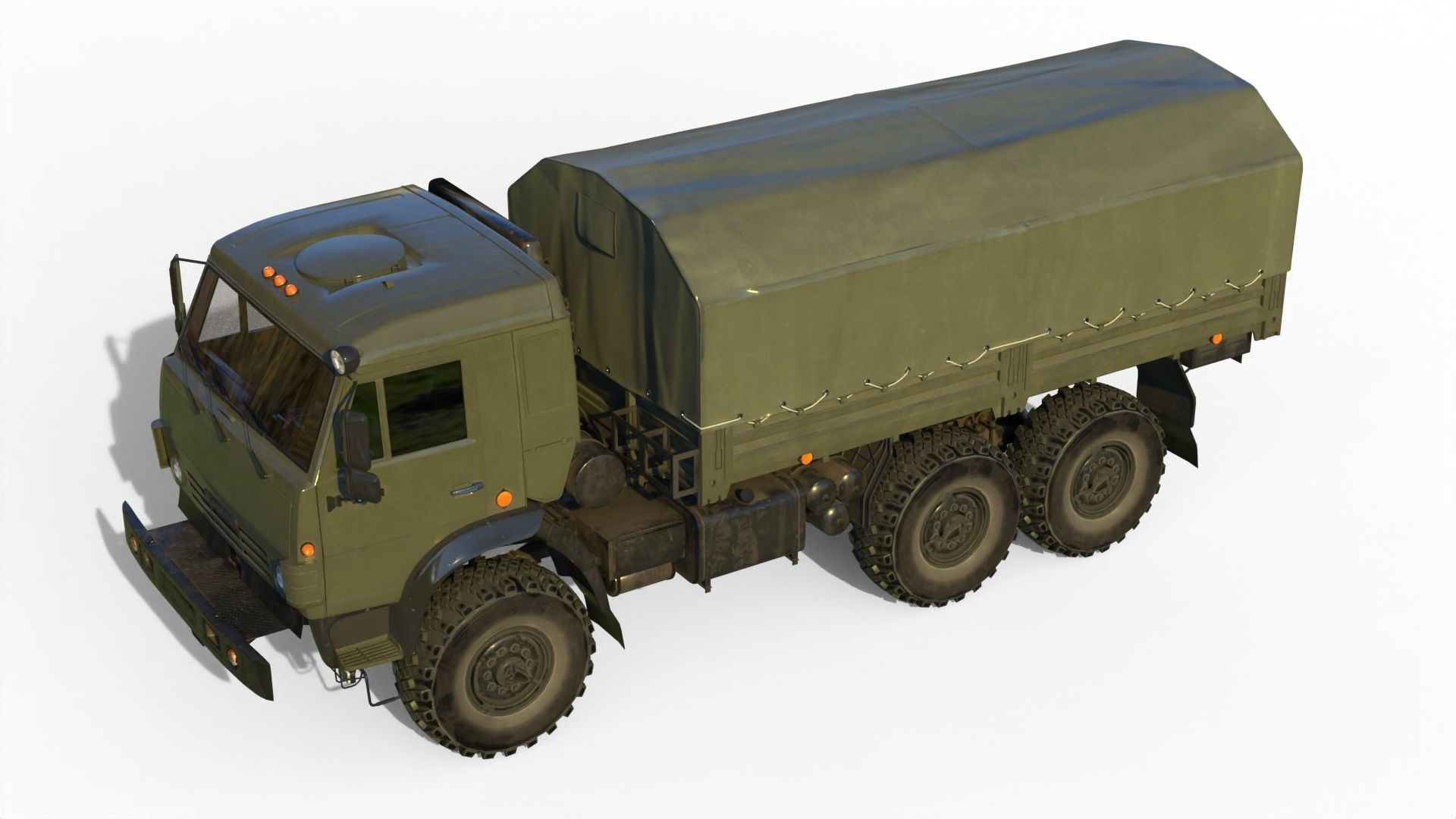Kamaz 5350 General utility truck 3D model_19