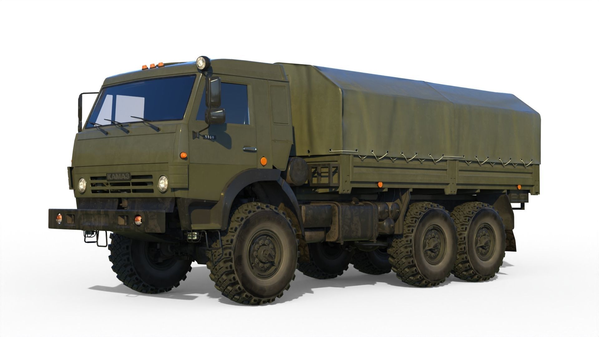 Kamaz 5350 General utility truck 3D model_20
