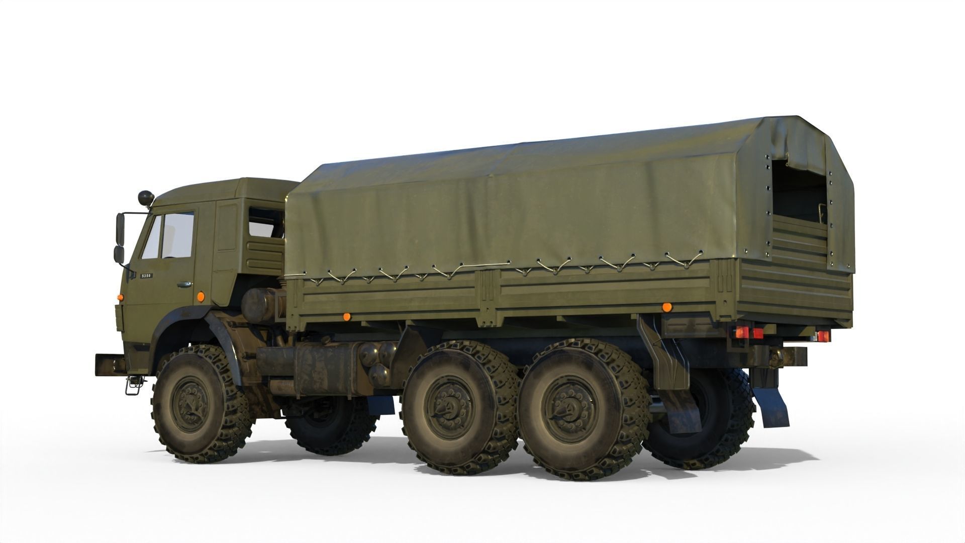 Kamaz 5350 General utility truck 3D model_17