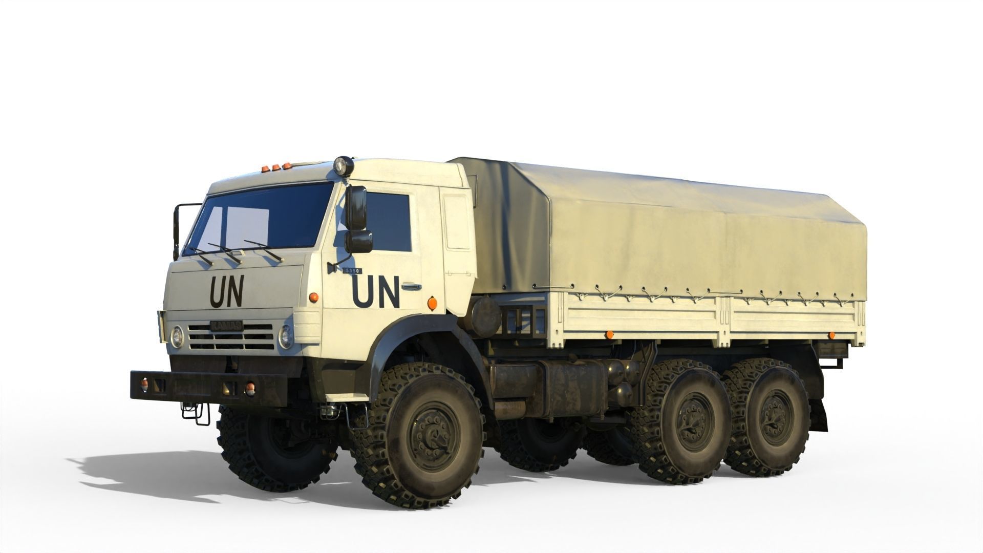Kamaz 5350 General utility truck 3D model_11