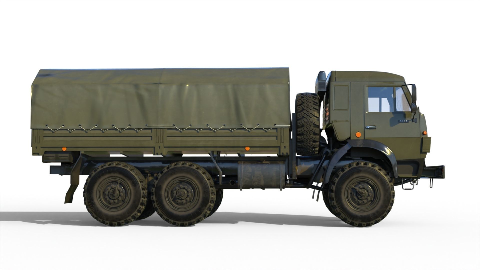 Kamaz 5350 General utility truck 3D model_3