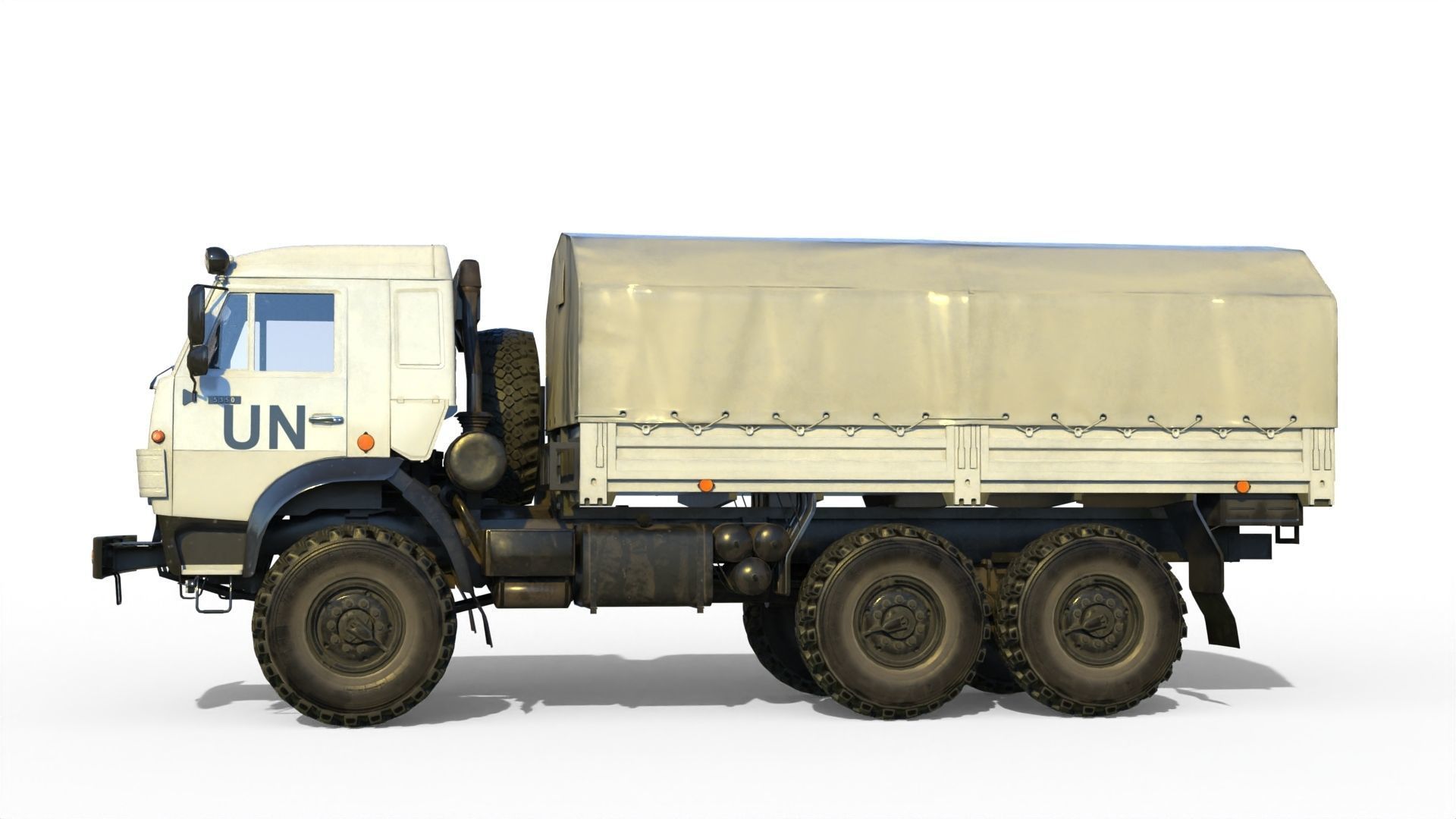 Kamaz 5350 General utility truck 3D model_12