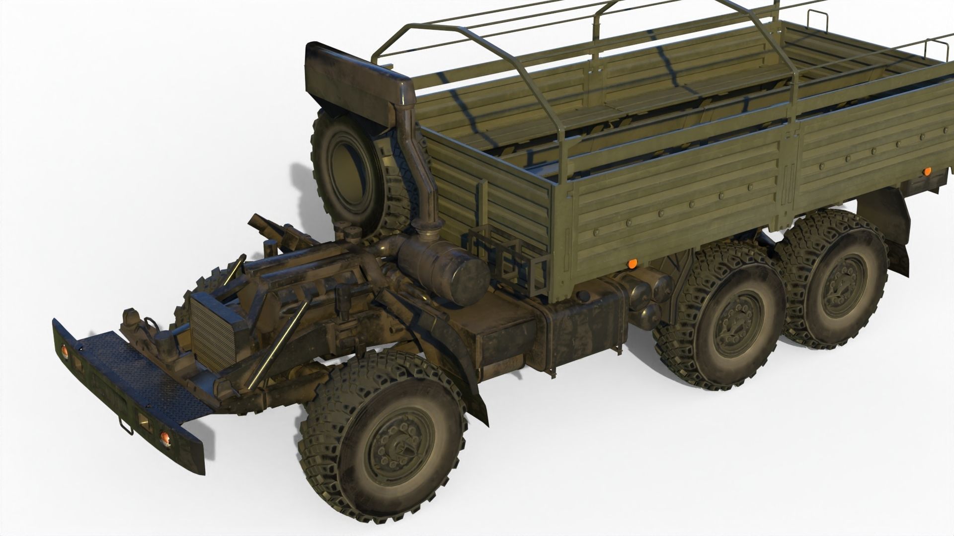Kamaz 5350 General utility truck 3D model_8