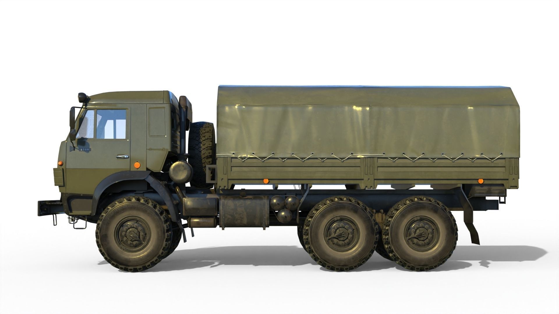 Kamaz 5350 General utility truck 3D model_18