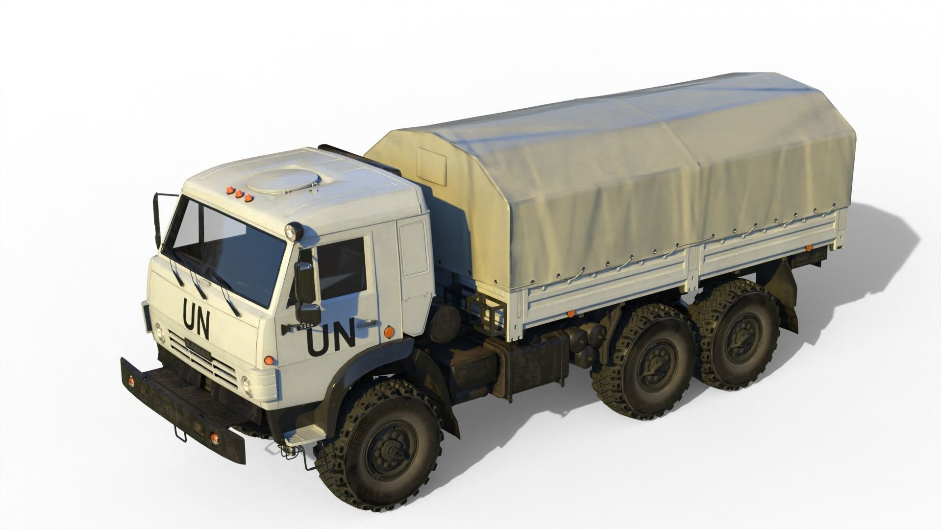 Kamaz 5350 General utility truck 3D model_15