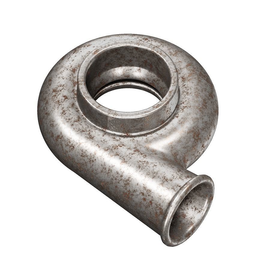 Rusty Compressor Housing 3D model_2