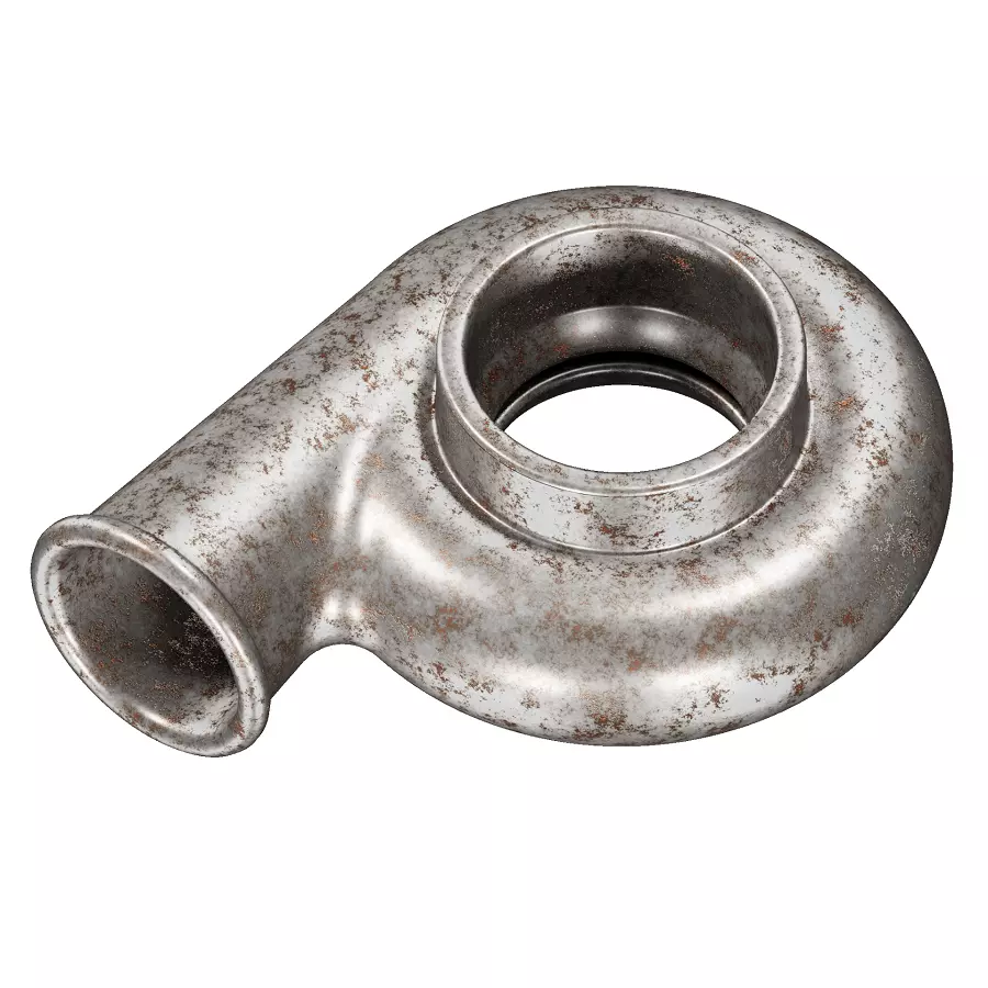 Rusty Compressor Housing 3D model_0