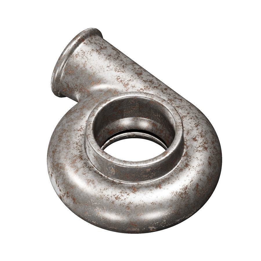 Rusty Compressor Housing 3D model_1