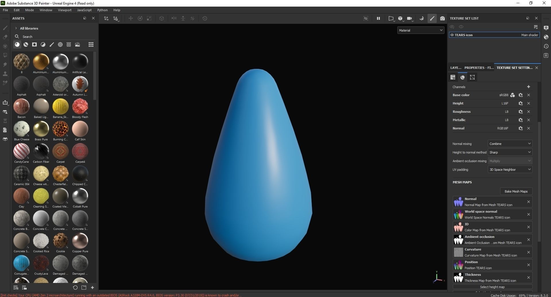 TEARS icon 3D Model Low-poly 3D model_7