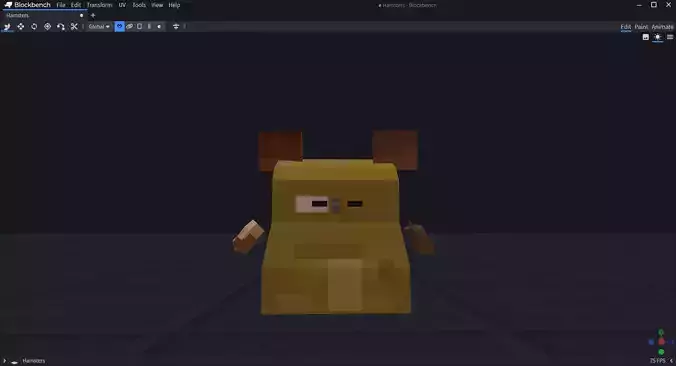 Cute Pixelate Hamster