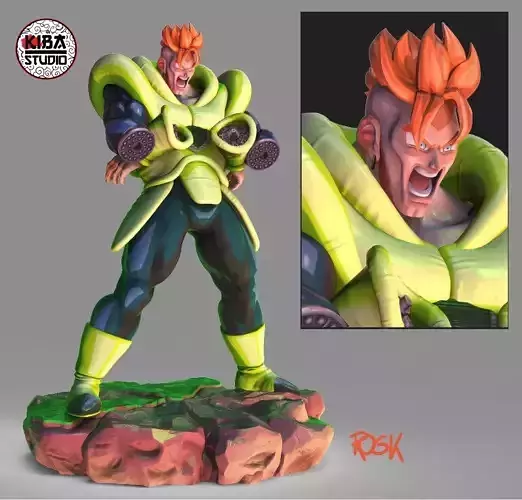 Android Number 16 3D print model