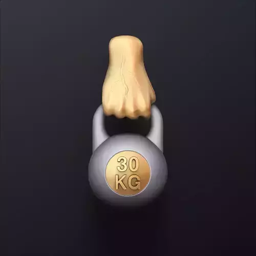 Kettlebell Pendant 3D print model
