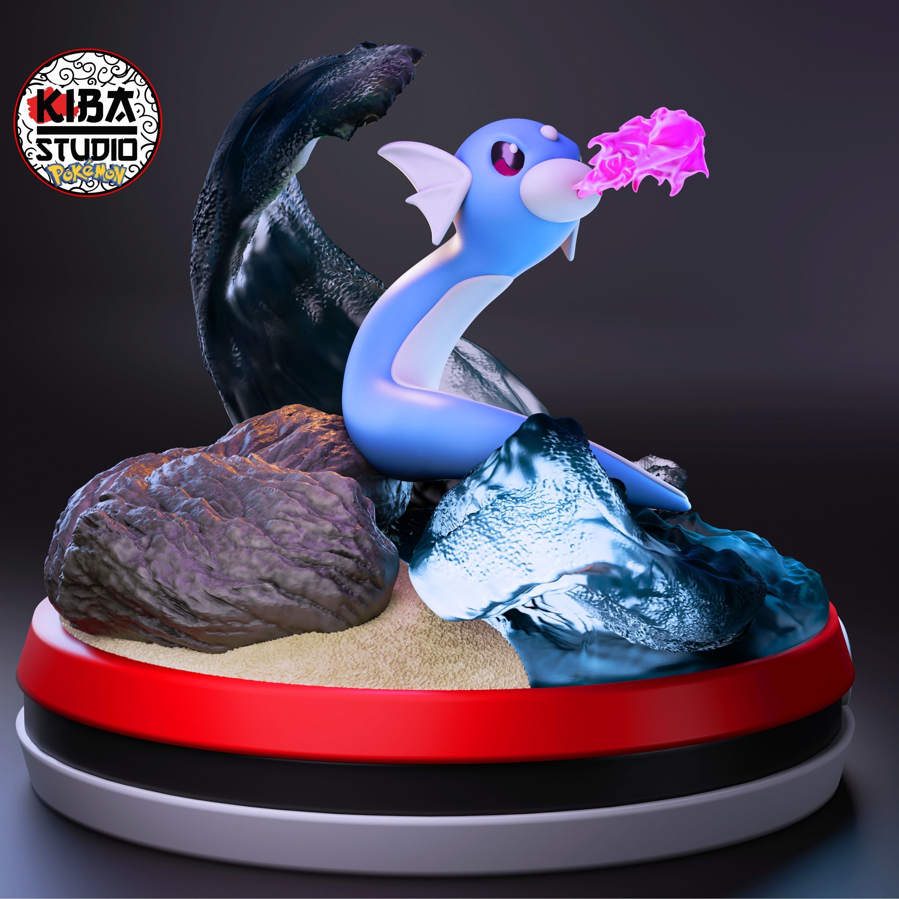 Dratini Pokemon 147 3D print model_4