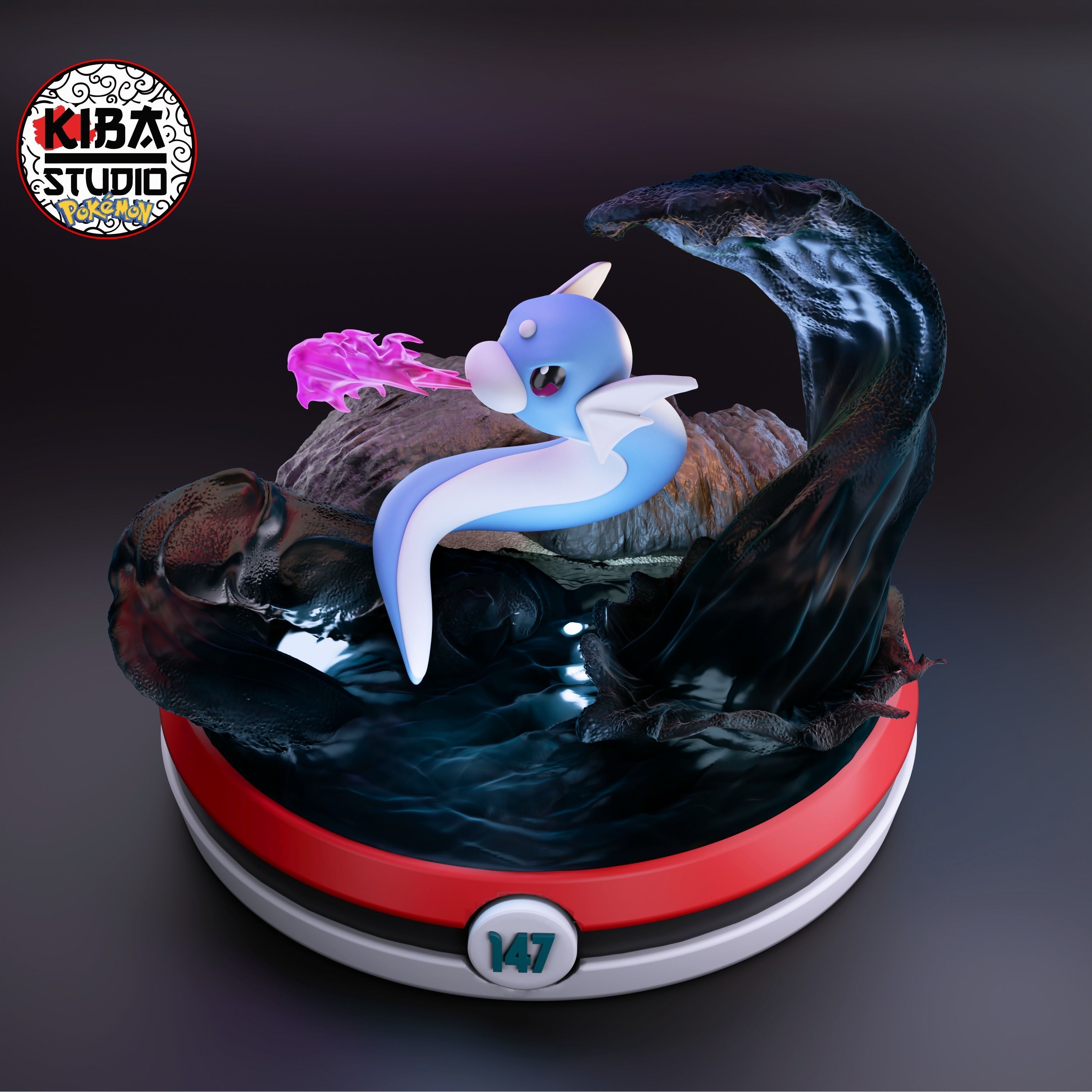 Dratini Pokemon 147 3D print model_1