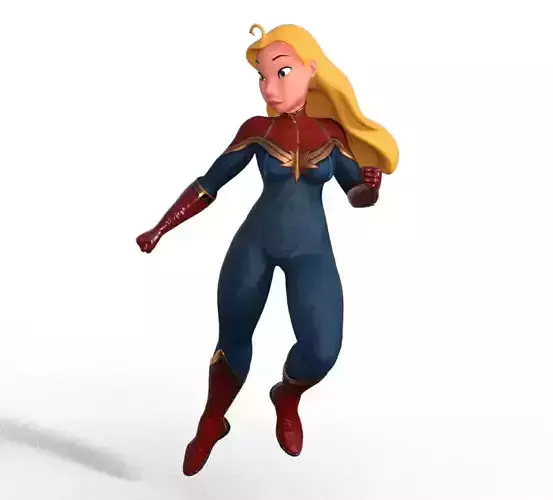 Lifeguard Captain Marvel  3D print model