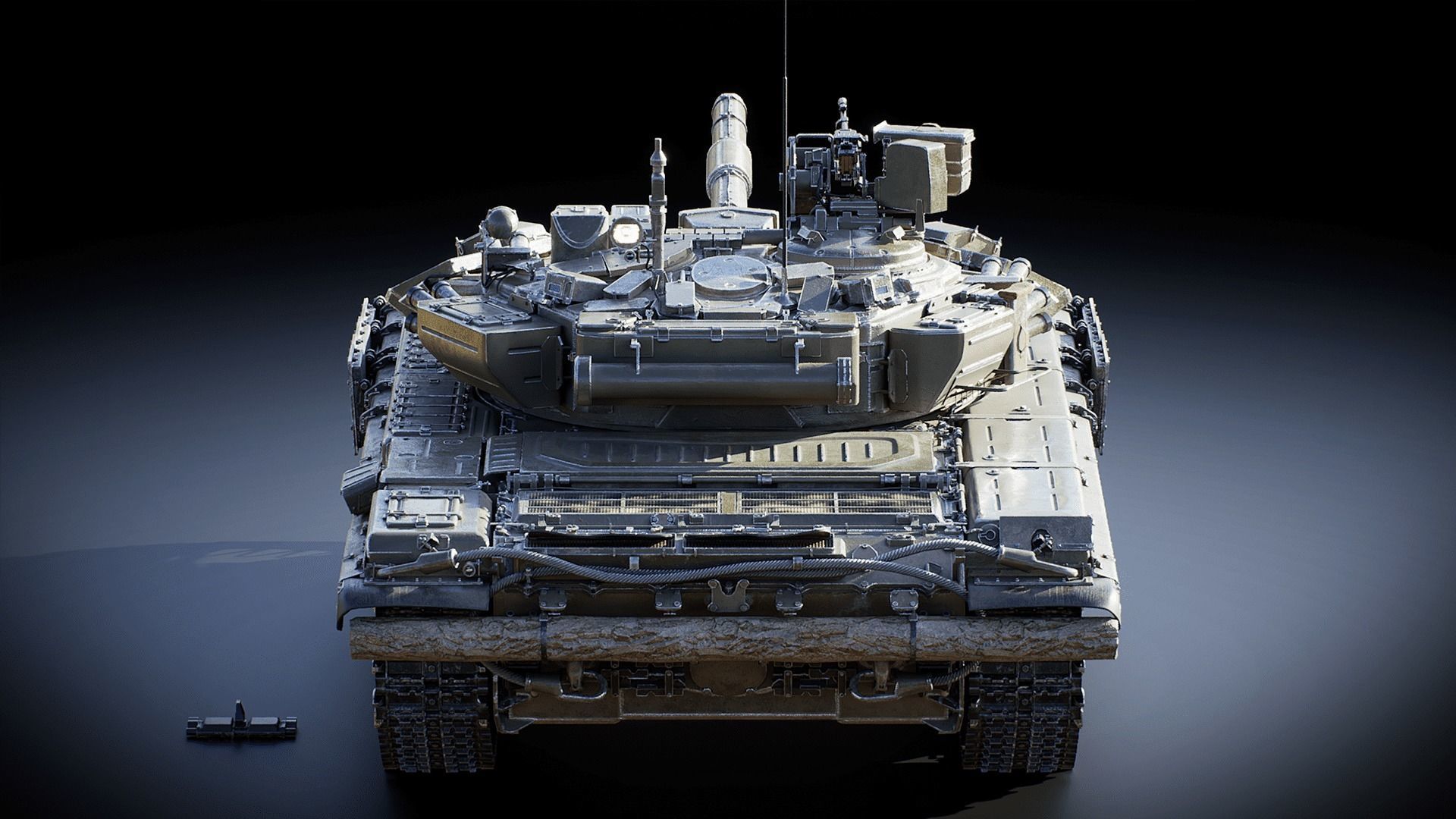 T90 MBT Undrivible Low-poly 3D model_5
