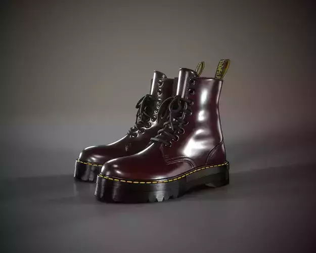 Dr Martens Jadon Low-poly 3D model