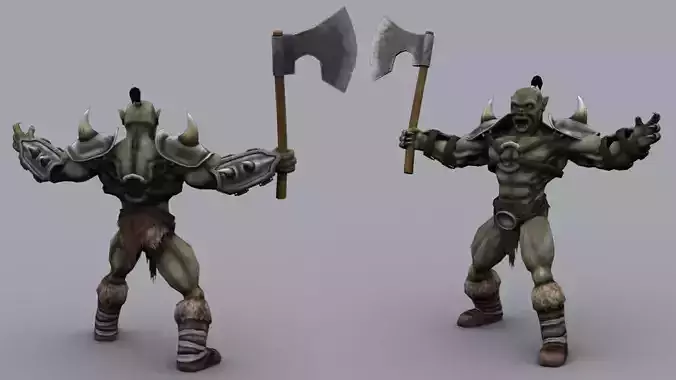 ORC GAME READY ANIMATED MODEL Low-poly 3D model