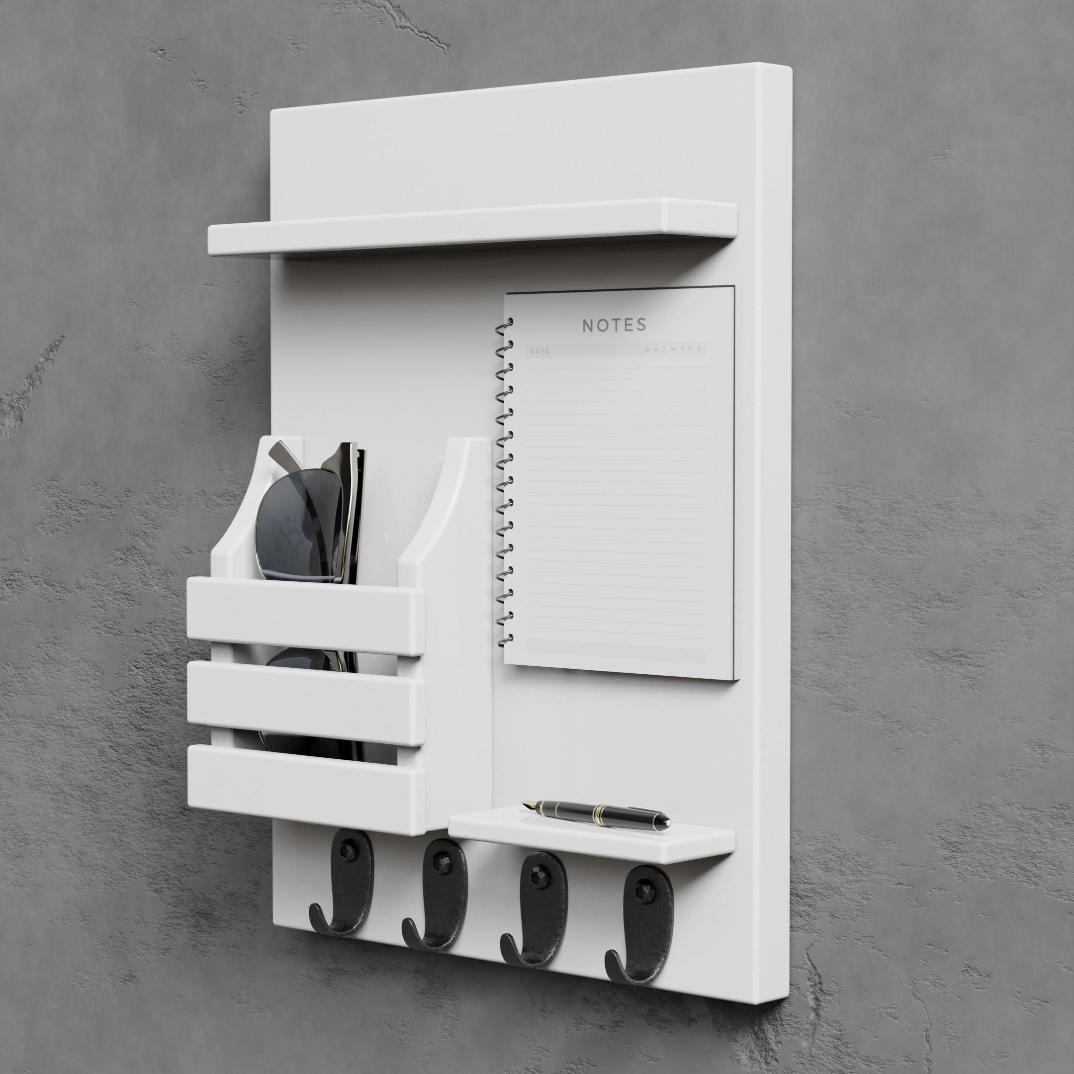 Key Rack 3d Keys Holder free 3D model | CGTrader