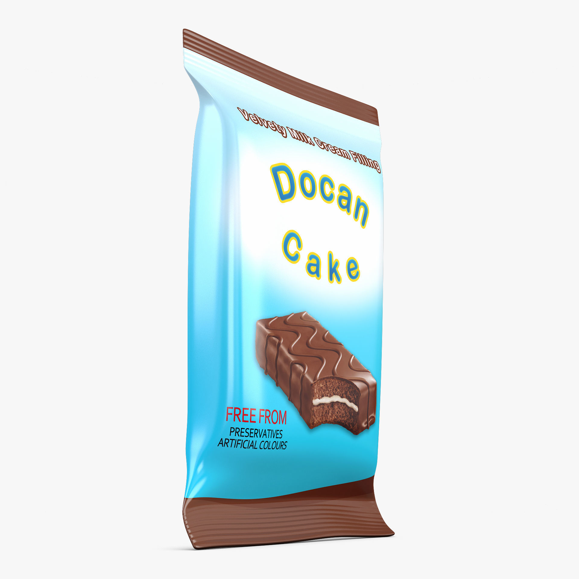 Cake Packaging Docan Simple M 1 3D model_2