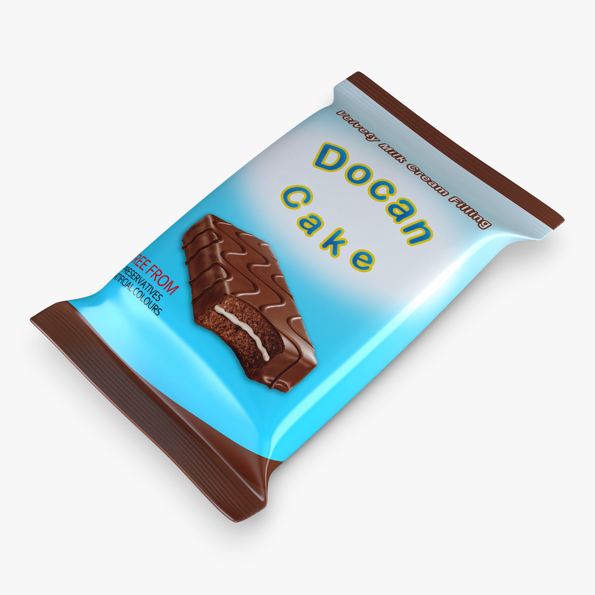 Cake Packaging Docan Simple M 1 3D model_4