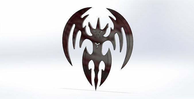 bat ninja weapon knife blade 3D model