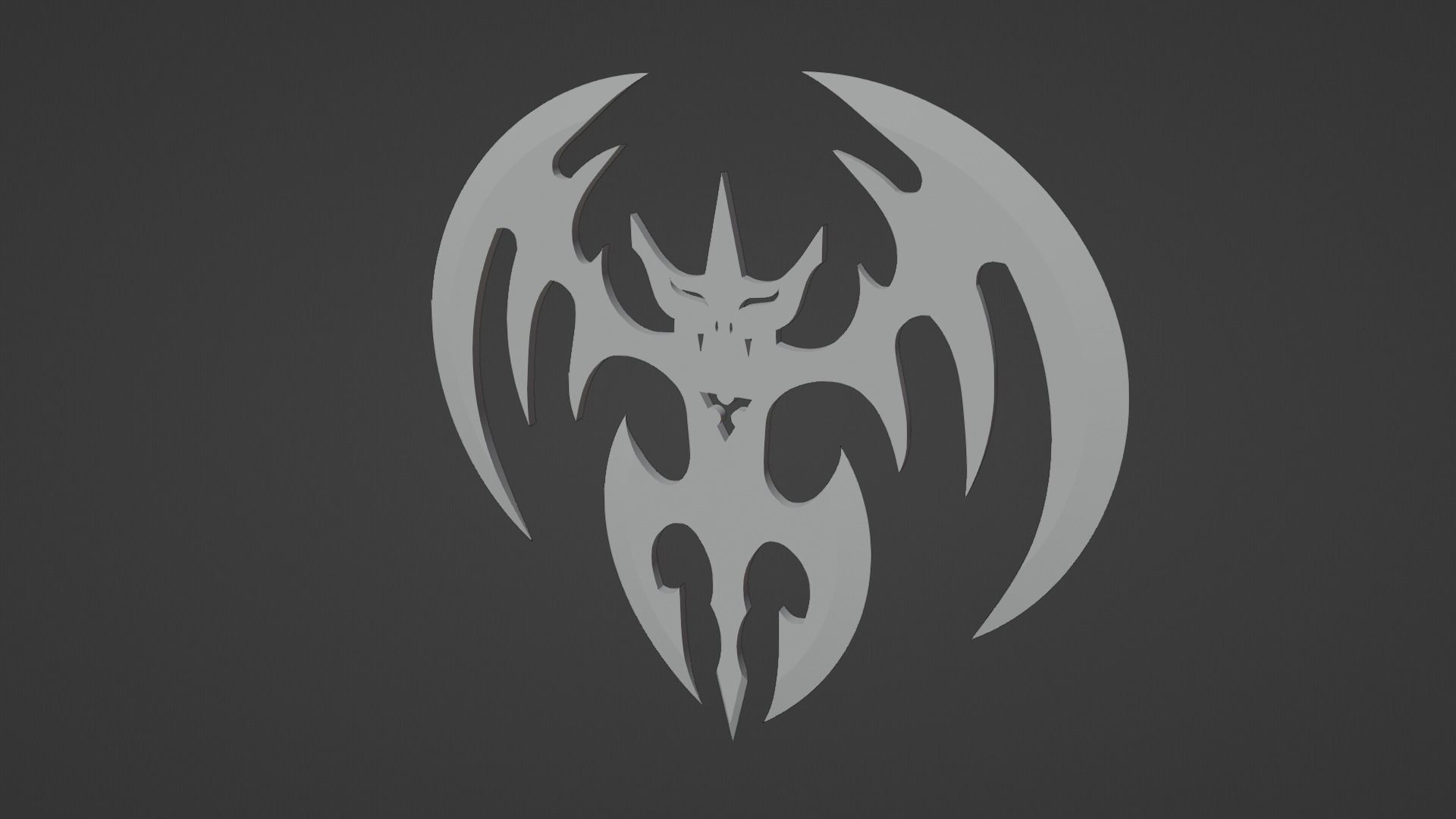 bat ninja weapon knife blade 3D model_2