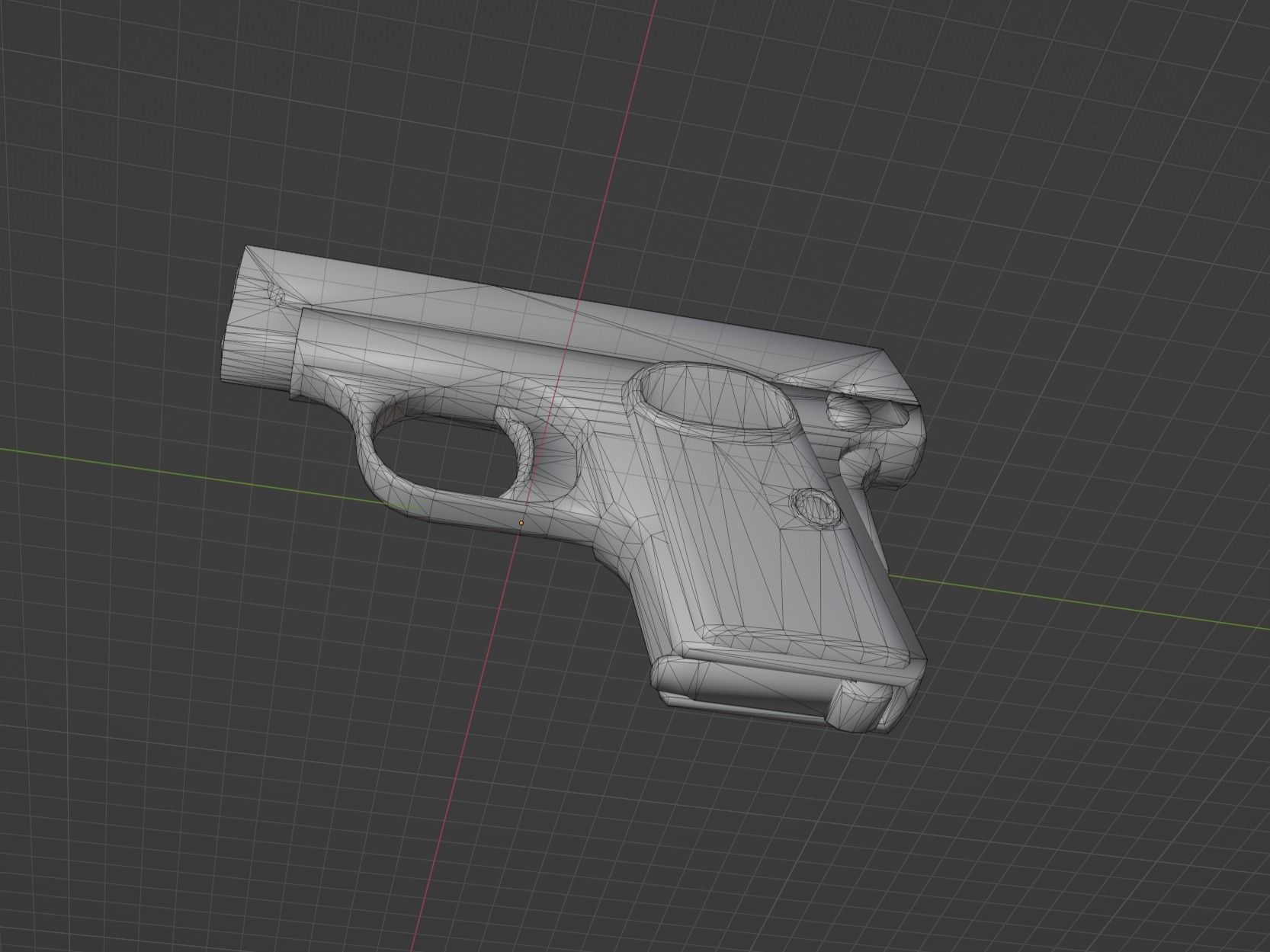 FN Browning 1906 Low-poly 3D model_8