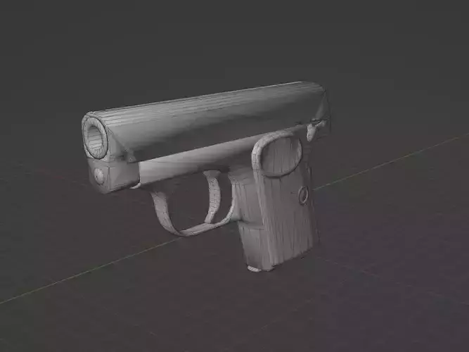 FN Browning 1906 Low-poly 3D model