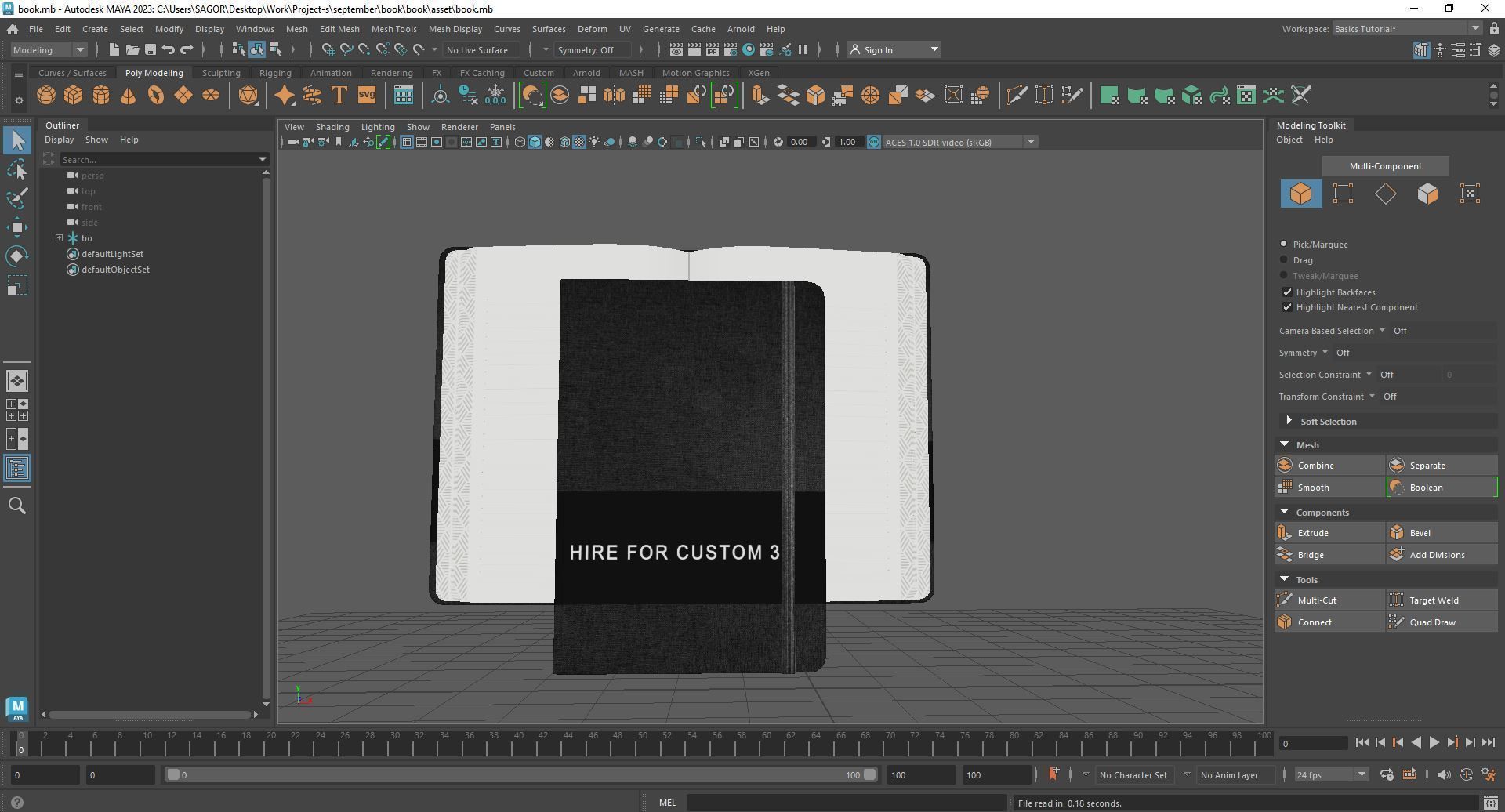Note Book 3D model_10