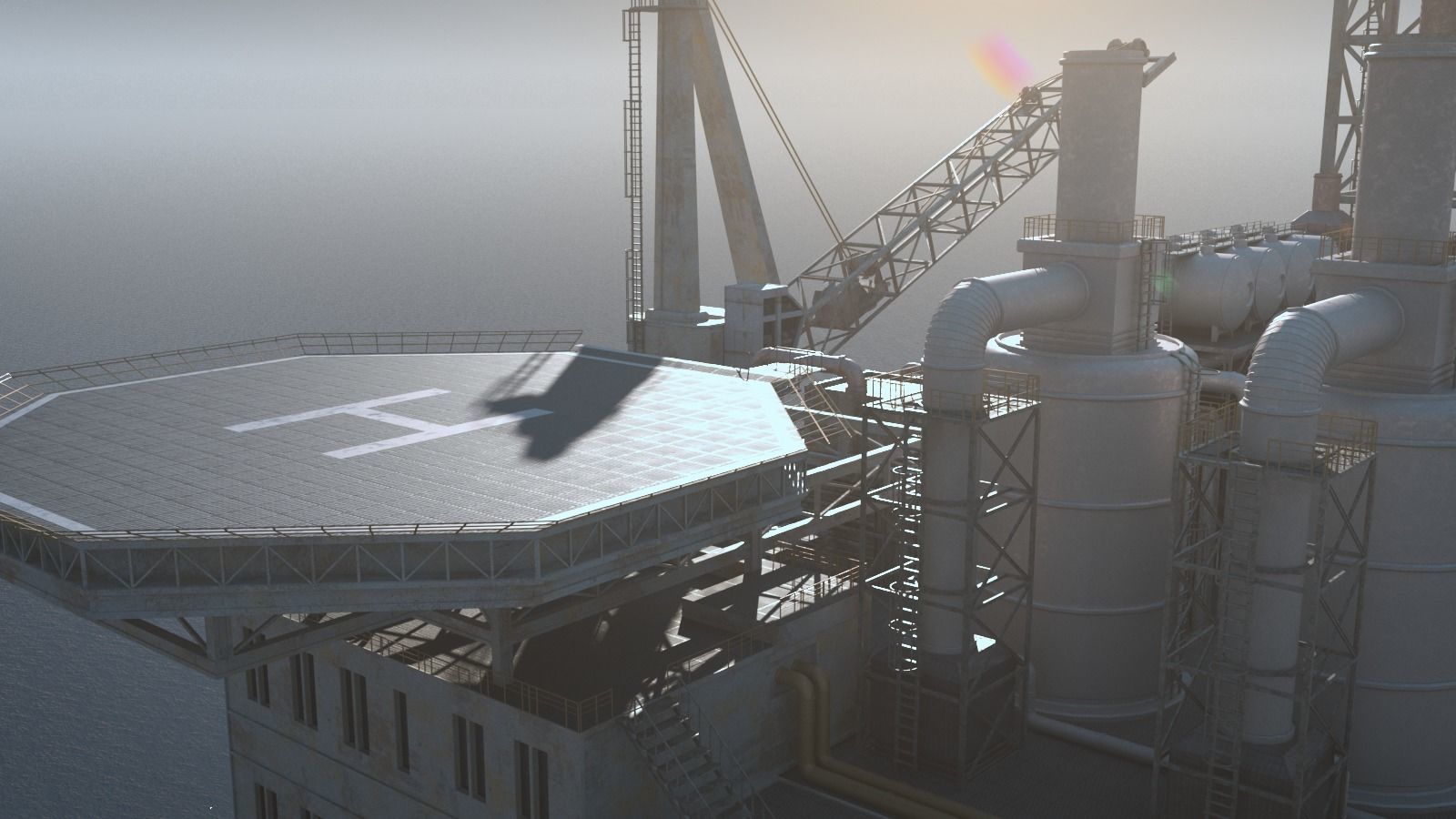 oil platform 3D model_6