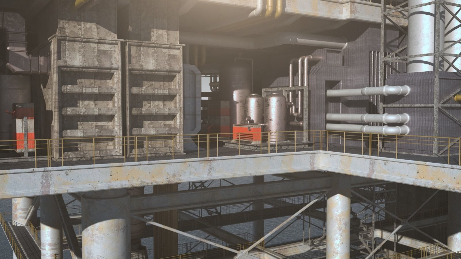 oil platform 3D model_11