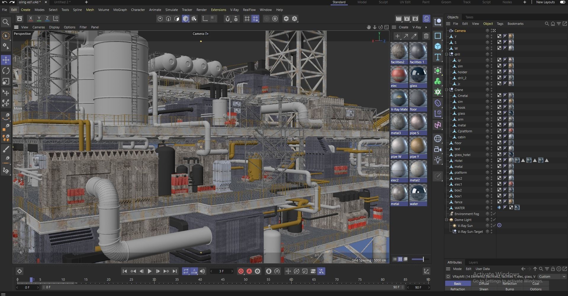 oil platform 3D model_17