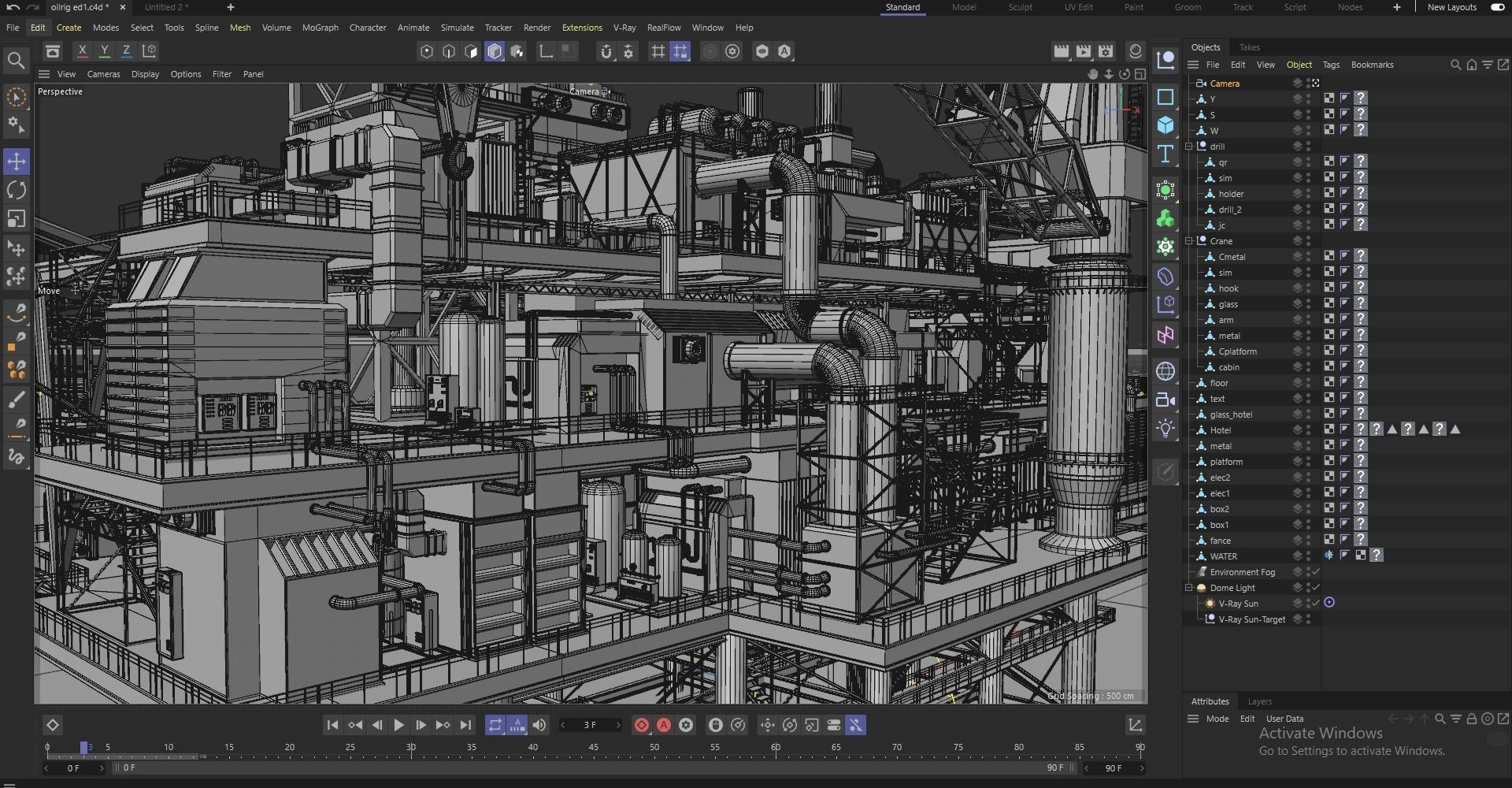 oil platform 3D model_16