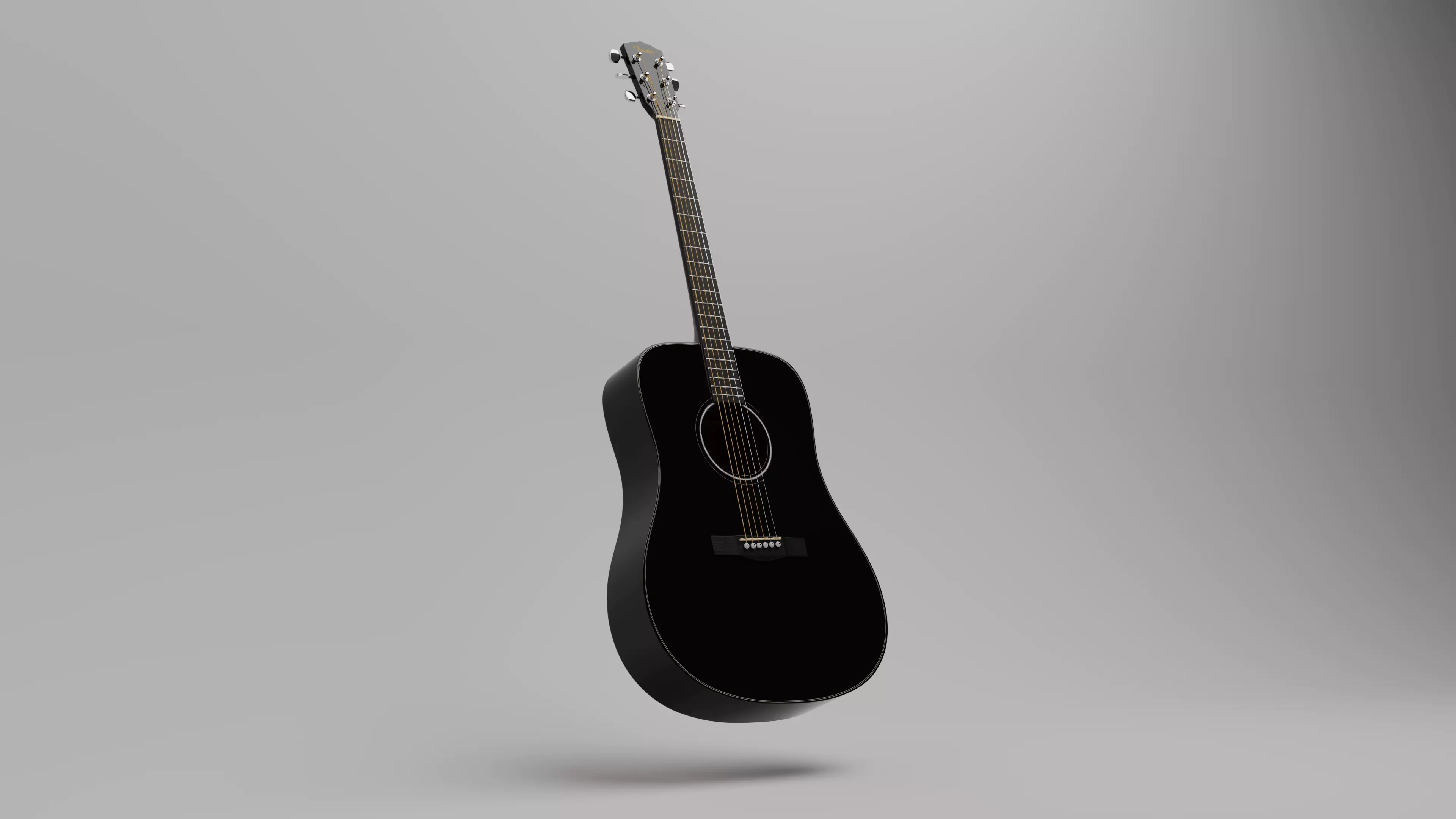 Fender CD-60 high detail 3D model_0