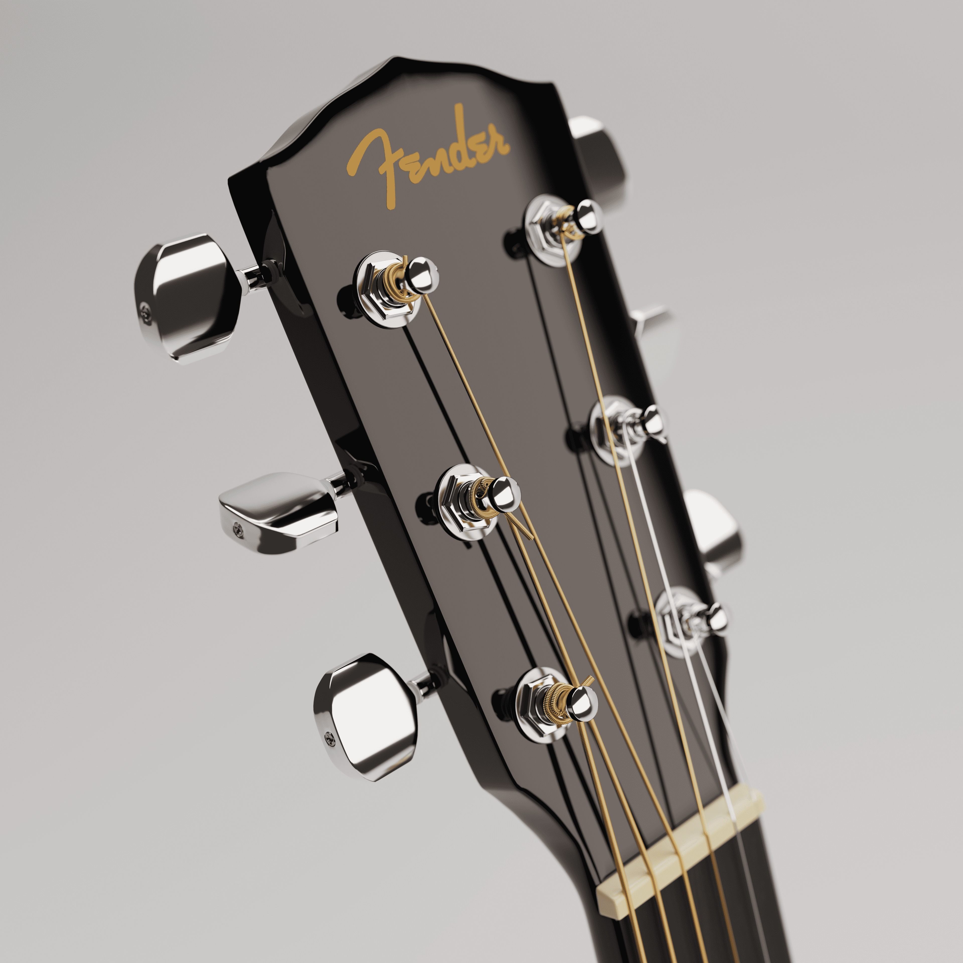 Fender CD-60 high detail 3D model_1