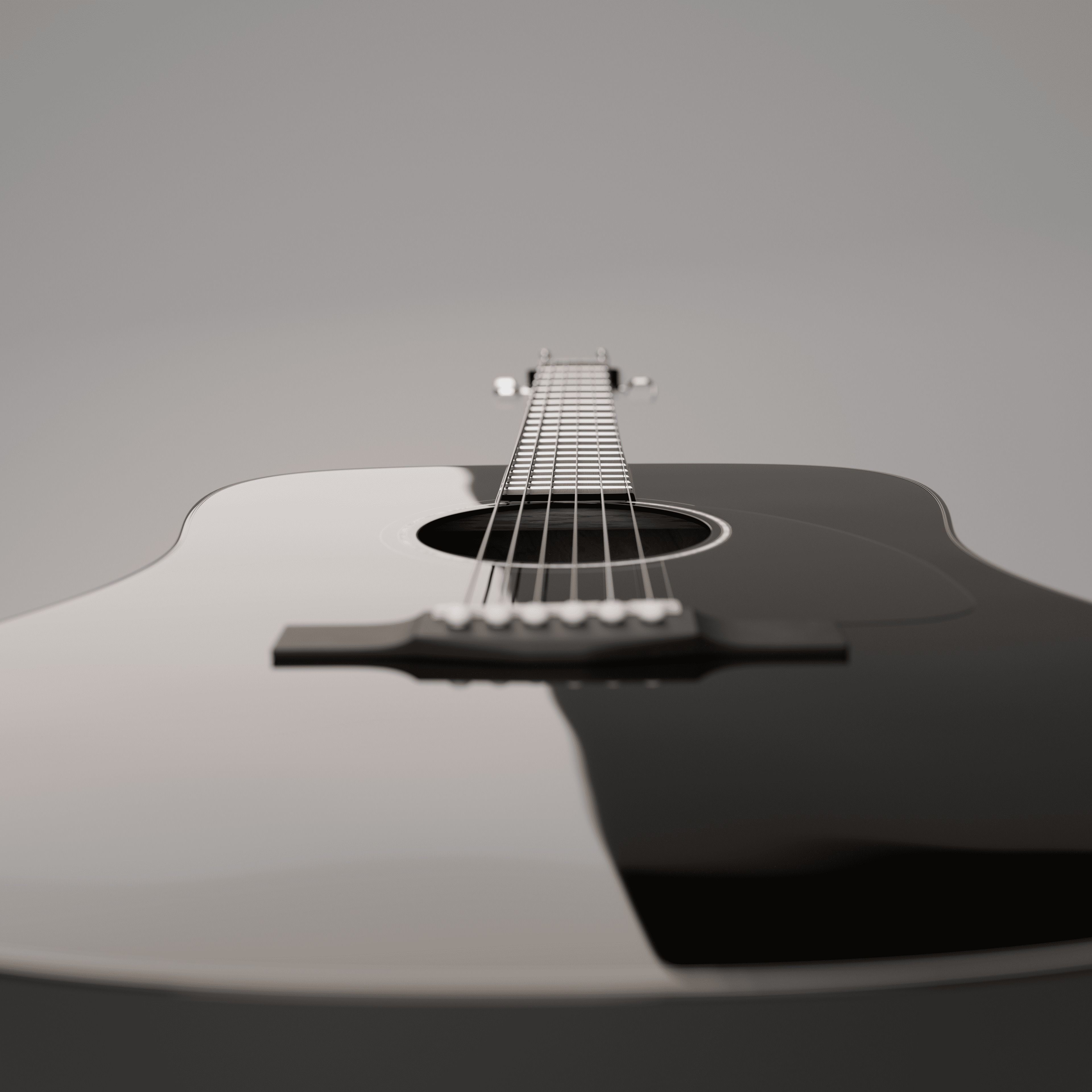 Fender CD-60 high detail 3D model_5