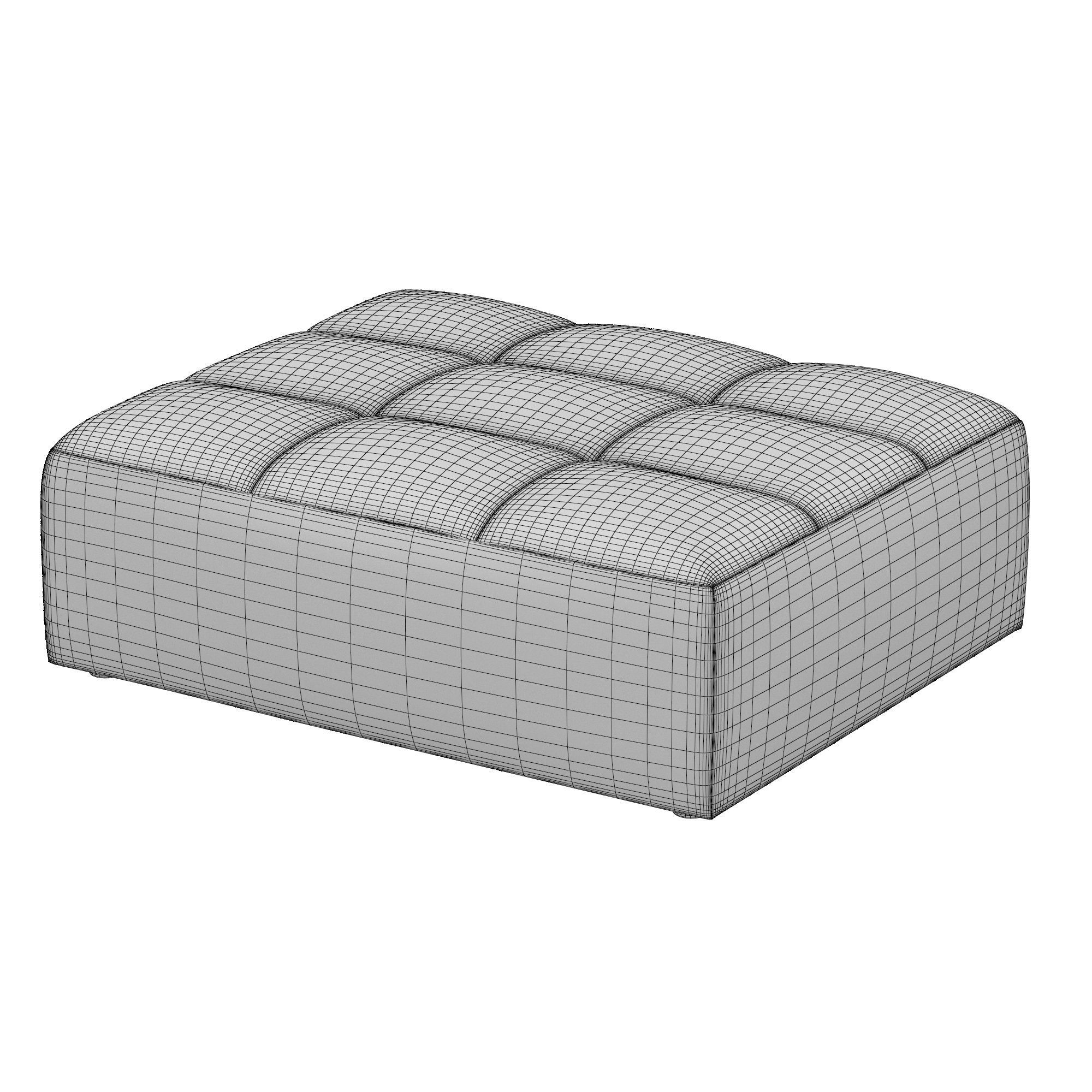 BURANO MODULAR END-OF-SECTIONAL OTTOMAN 3D model_5