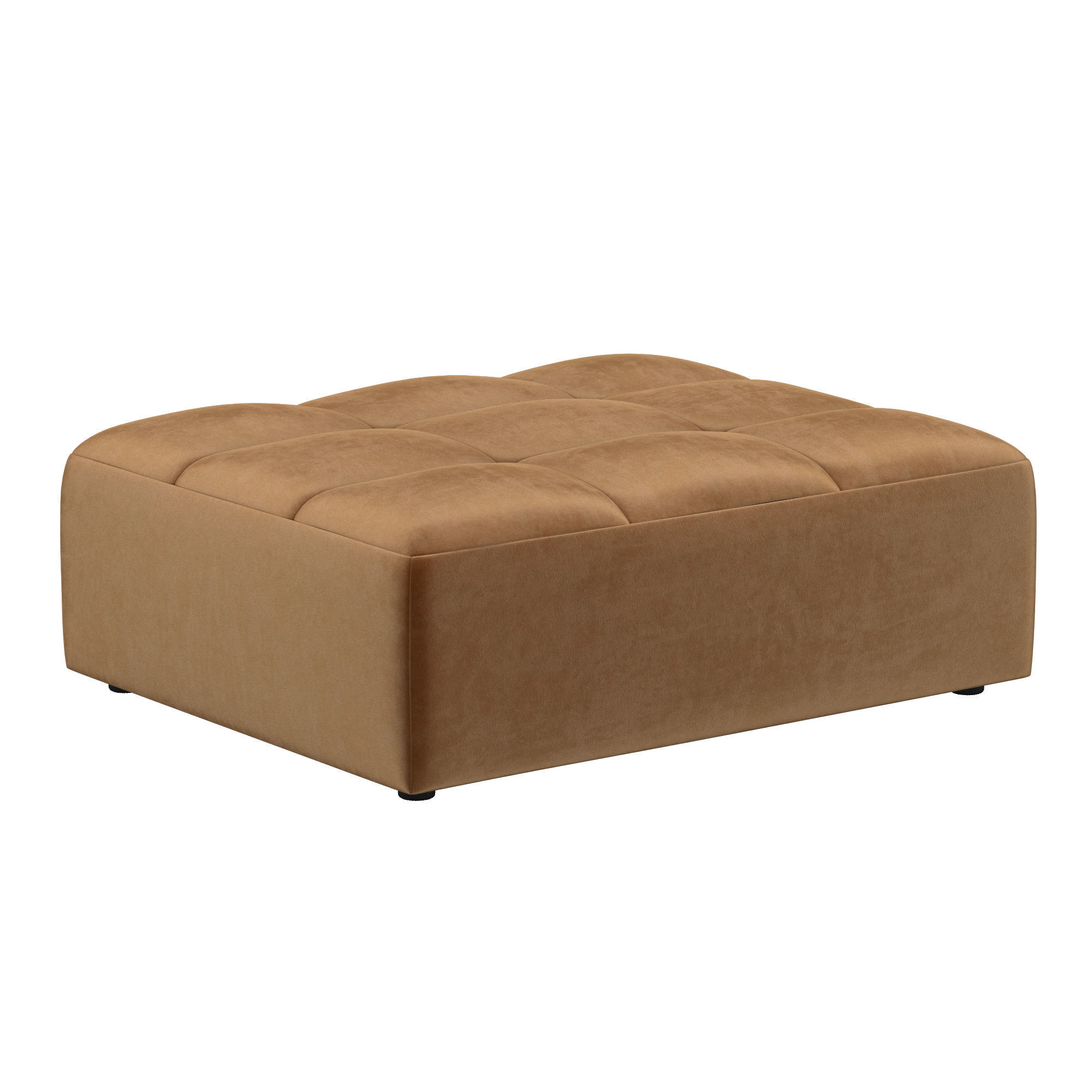 BURANO MODULAR END-OF-SECTIONAL OTTOMAN 3D model_1