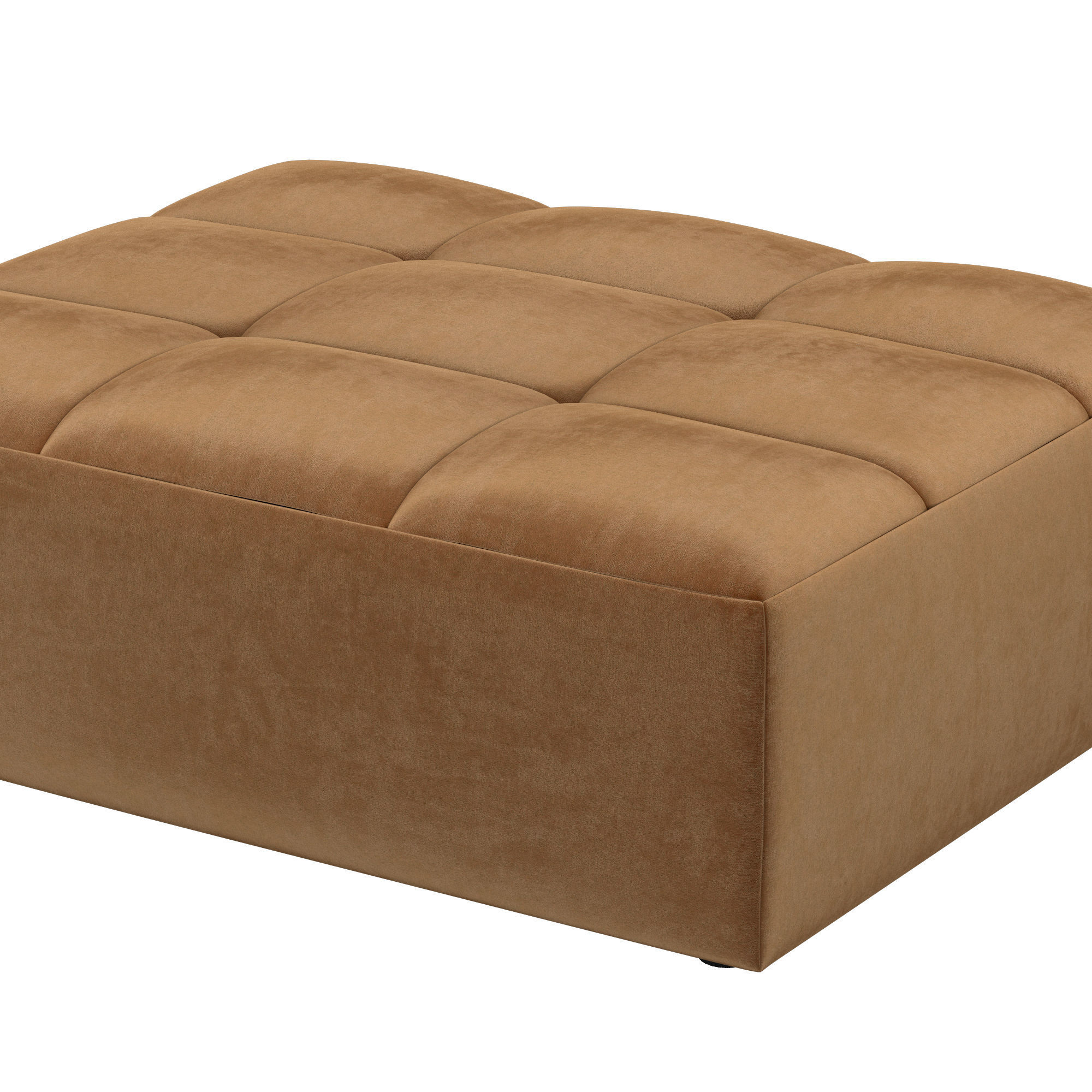 BURANO MODULAR END-OF-SECTIONAL OTTOMAN 3D model_4