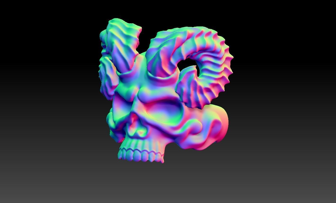 skull 3D print model_10