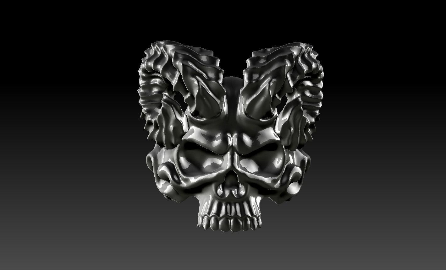 skull 3D print model_14