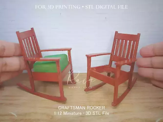 Miniature Hospital Craftsman Rocker  3D print model