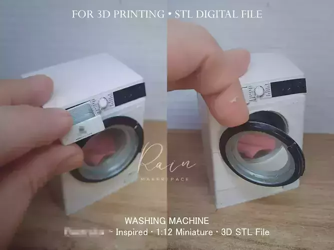 Miniature Frontload Washing Machine 