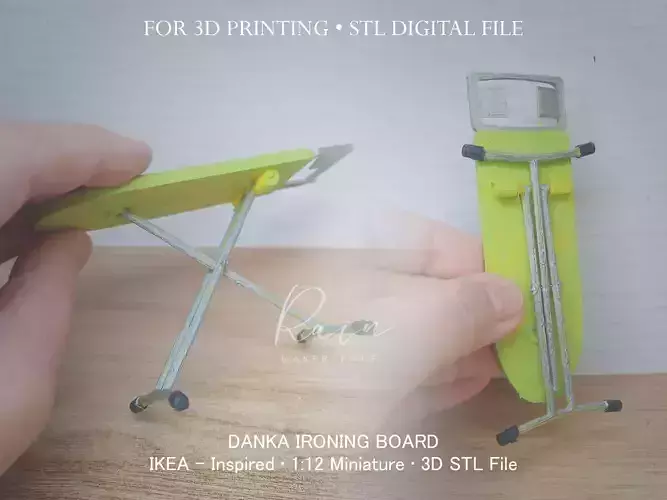 Miniature Ikea-inspired Danka Ironing Board 3D print model